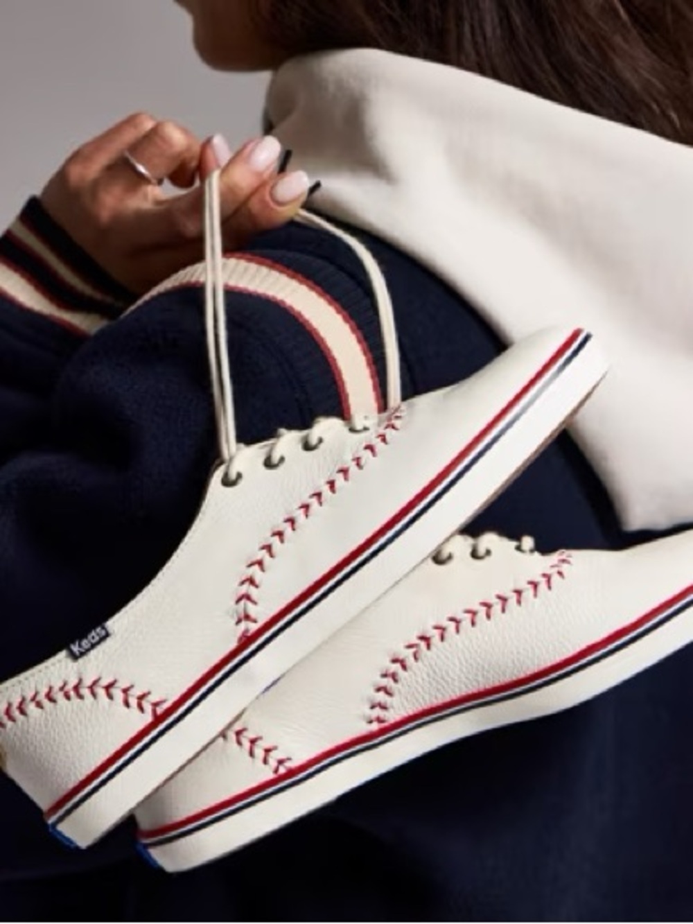 NWT Keds Women 7.5 Champion MLB Pennant Canvas Shoes Blue Jays Baseball